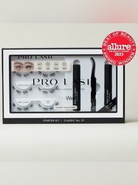 NIB Classic No. 01 Starter Kit — Black False Lashes & Adhesive